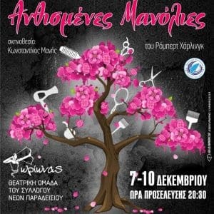 “Ανθισμένες Μανόλιες” απο την θεατρική ομάδα THEORION