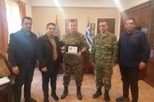 Συνάντηση της ΕΣΠΕΡ με τον Διοικητή 95 ΑΔΤΕ Υπτγο Νικόλαο Φλάρη