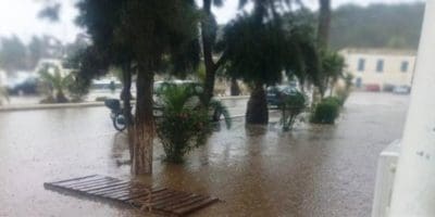Τεράστιες ζημιές από την κακοκαιρία στην Λέρο (εικόνες)