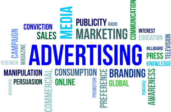 Advertising word cloud